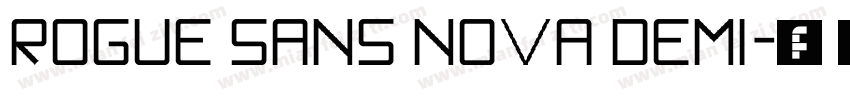 Rogue Sans Nova Demi字体转换